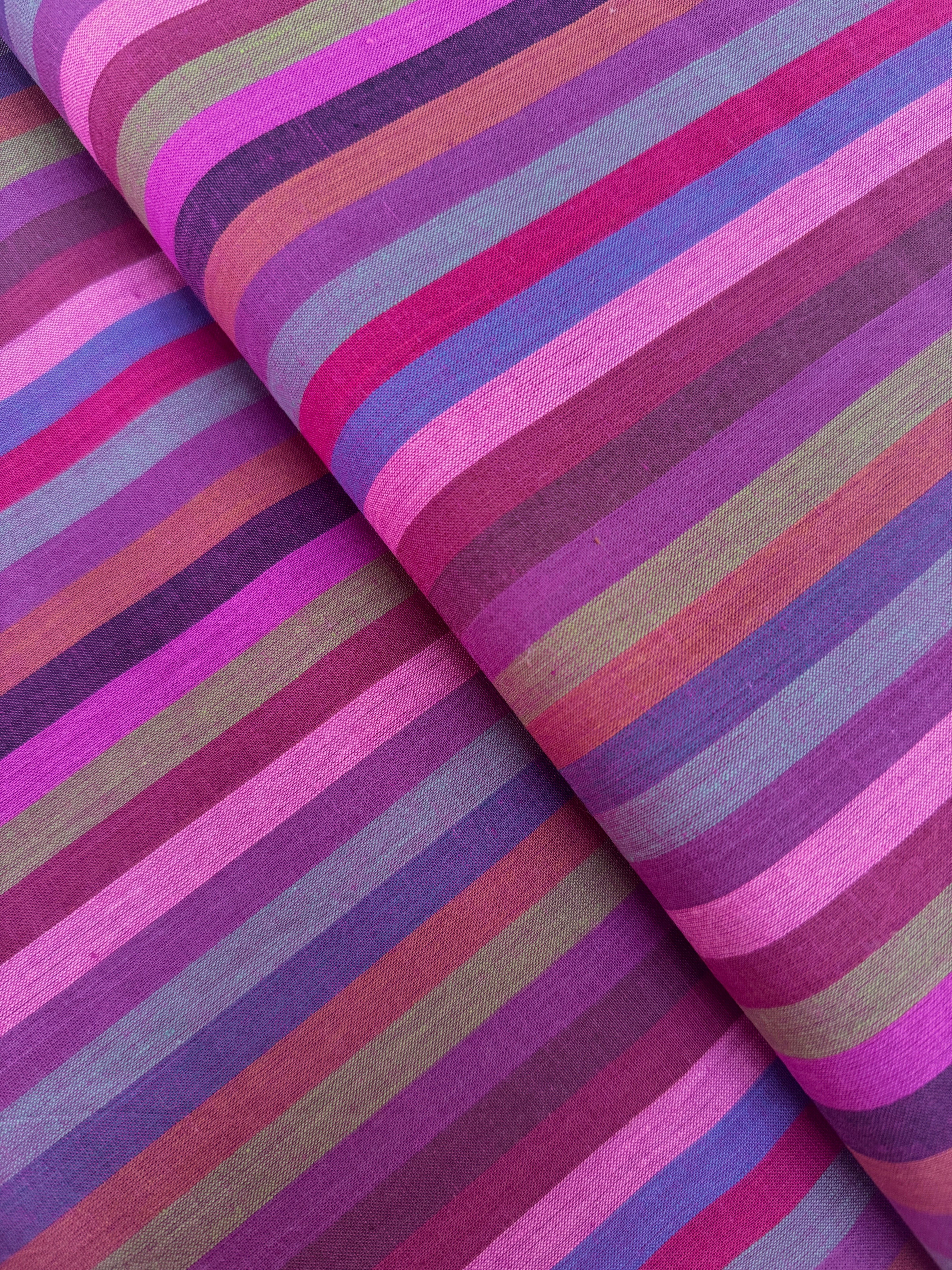 Narrow Stripe Wine fabric – Kaffe Fassett Woven Stripes by FreeSpirit