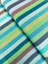Broad Stripe Azure fabric by Philip Jacobs for Kaffe Fassett Woven Stripes – blue yarn-dyed cotton.