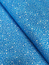 Holiday Charms fabric with silver stars on blue by Studio RK for Robert Kaufman.