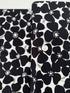 Sevenberry Canvas Prints - Florals Black/White fabric by Robert Kaufman, 100% cotton canvas with black floral outlines on white background.