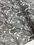 Night and Day - Paisley White/Black Fabric