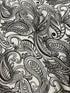 Night and Day - Paisley White/Black Fabric