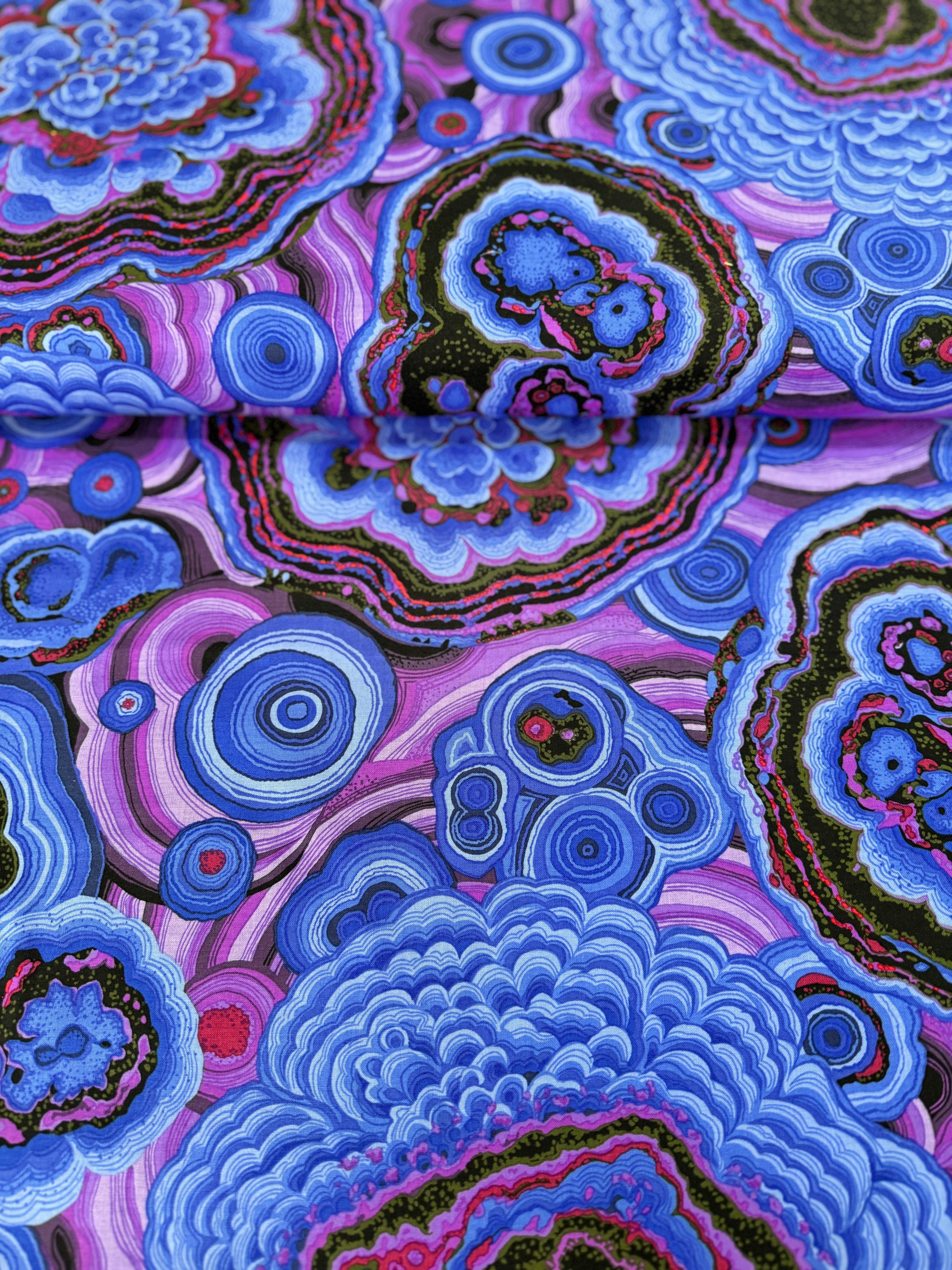 Agate Blue fabric – Philip Jacobs for Kaffe Fassett Collective
