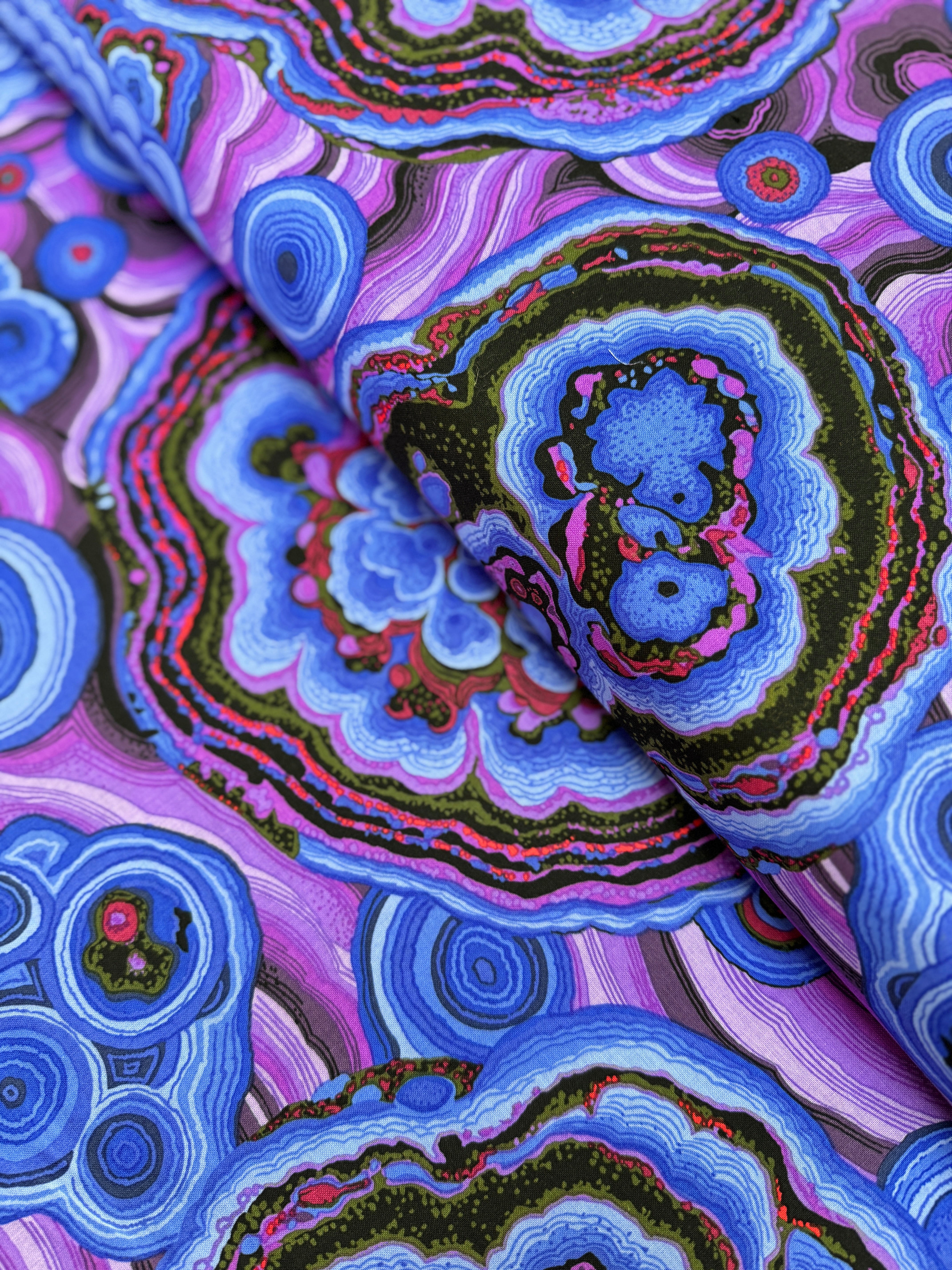 Agate Blue fabric – Philip Jacobs for Kaffe Fassett Collective