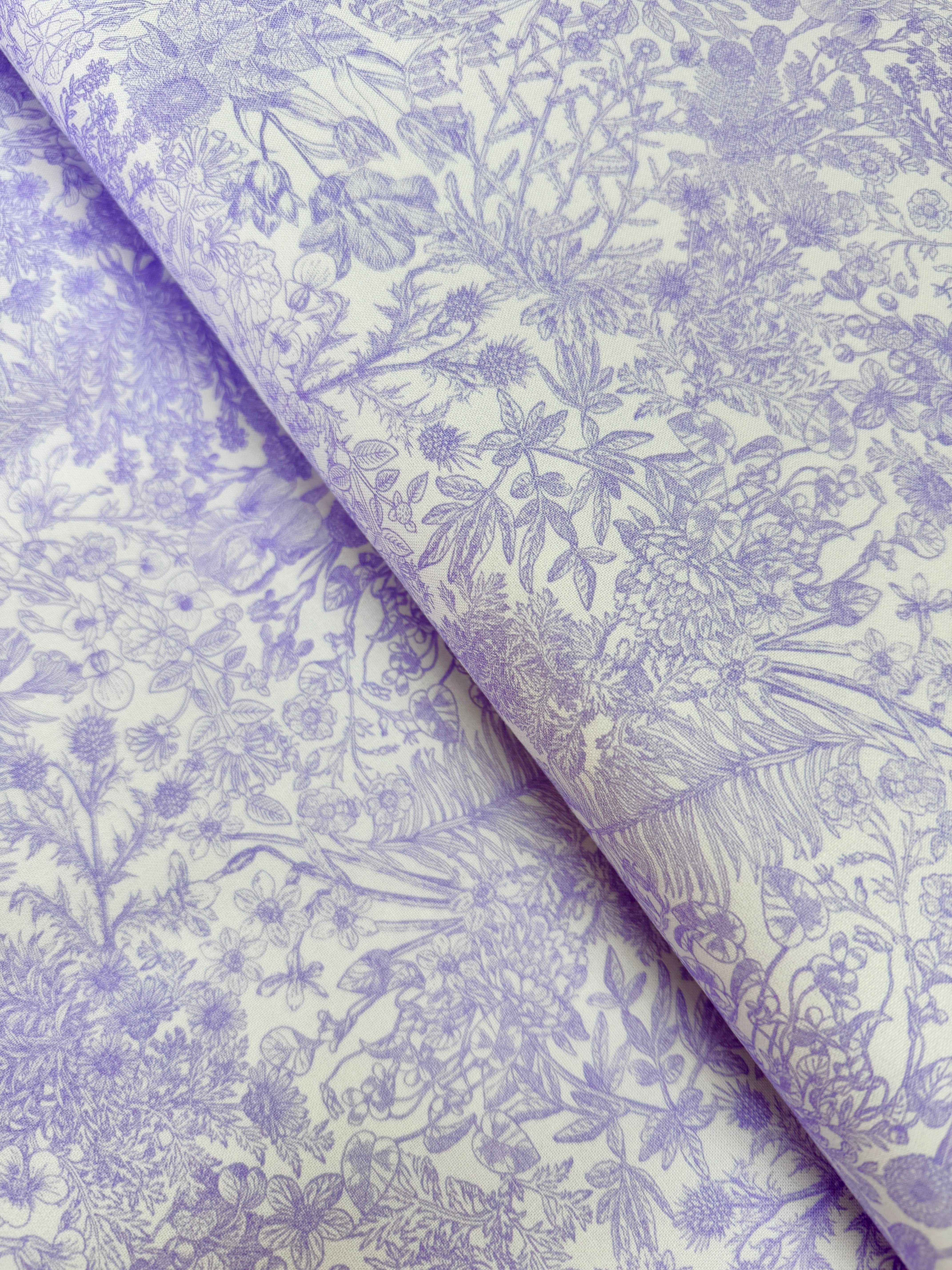 Seeds To Sew - Lavender Yardage