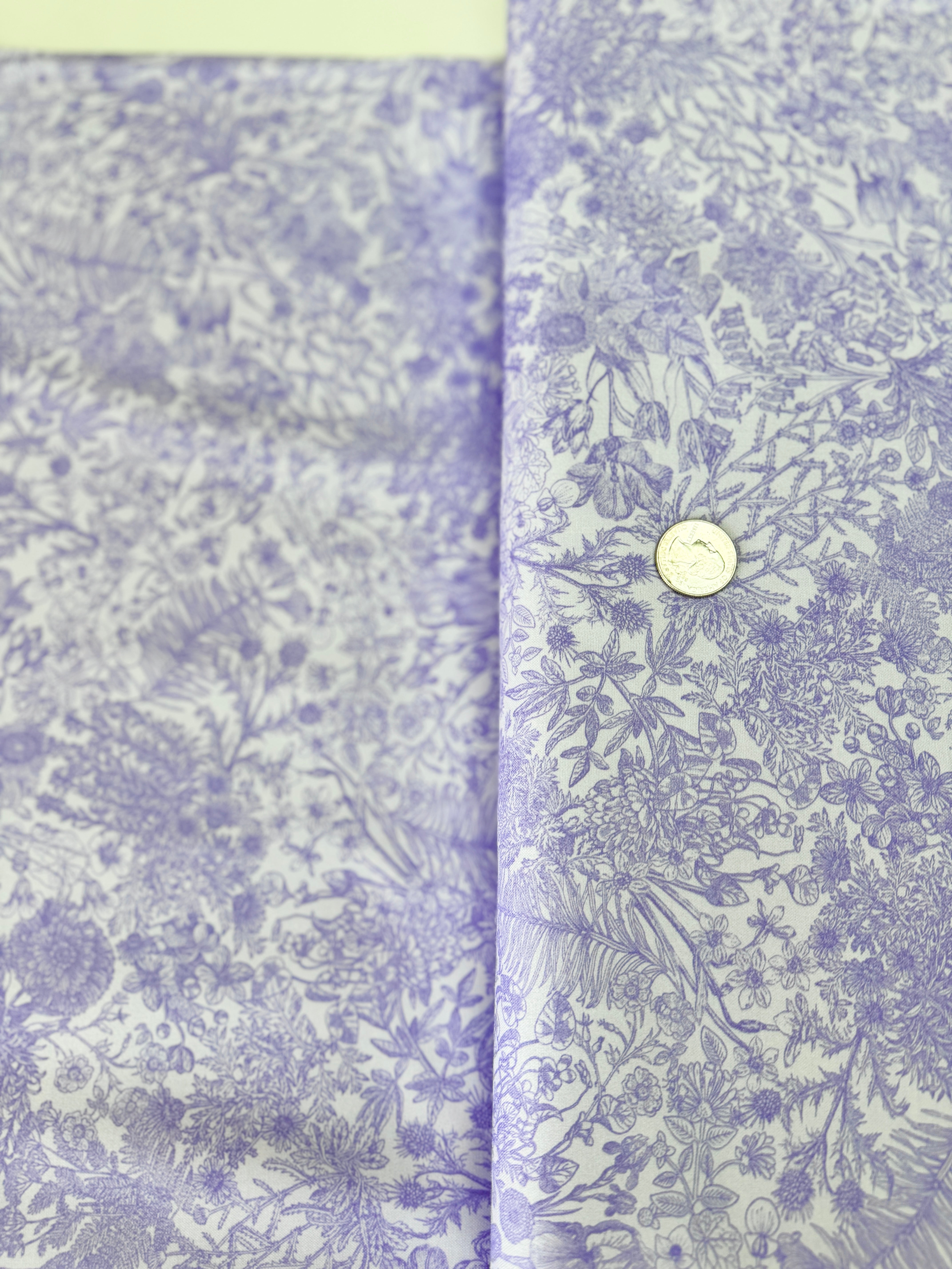 Seeds To Sew - Lavender Yardage