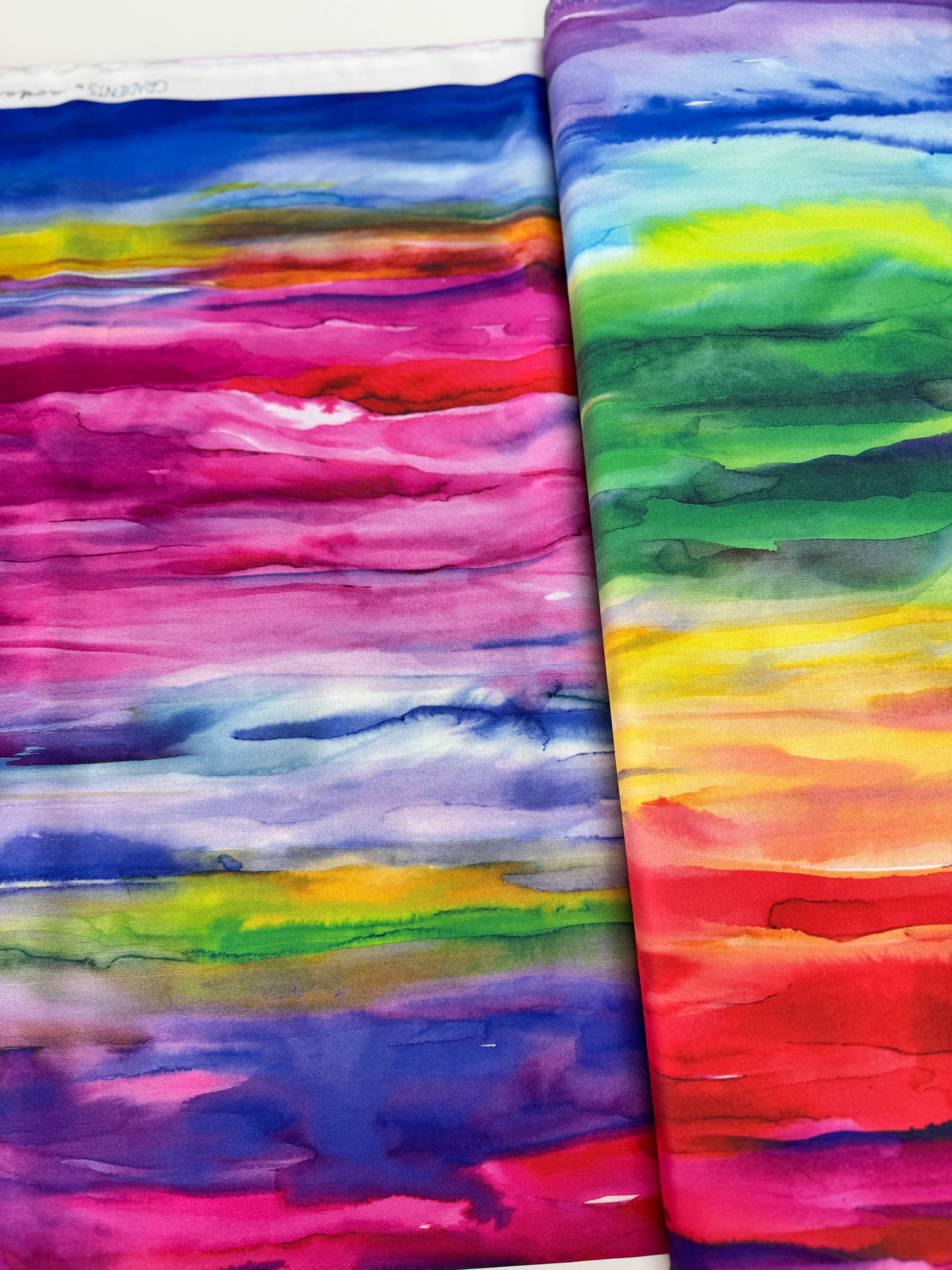 Gradients - Watercolor Rainbow Multi Yardage
