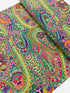 Kaffe Fassett Collective Paisley Jungle Green Fabric GP60.GREEN – vibrant multicolored paisley motifs on a rich green background.