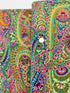Kaffe Fassett Collective Paisley Jungle Green Fabric GP60.GREEN – vibrant multicolored paisley motifs on a rich green background.