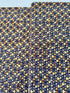 Gustav Klimt – Triangles Black Gold Metallic Fabric by Studio RK – Black cotton fabric with gold metallic triangle pattern.