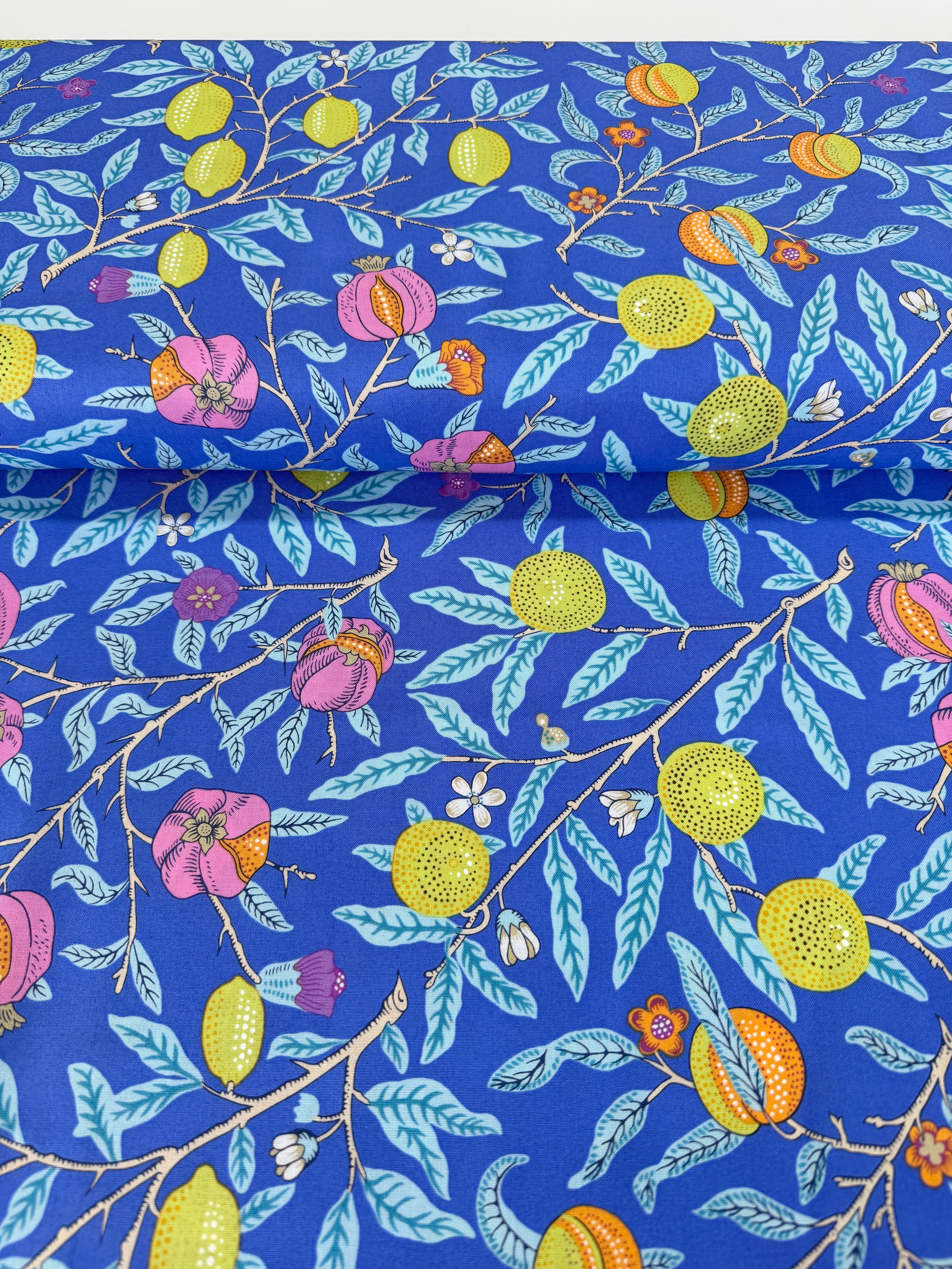 Fruit - Cobalt Yardage