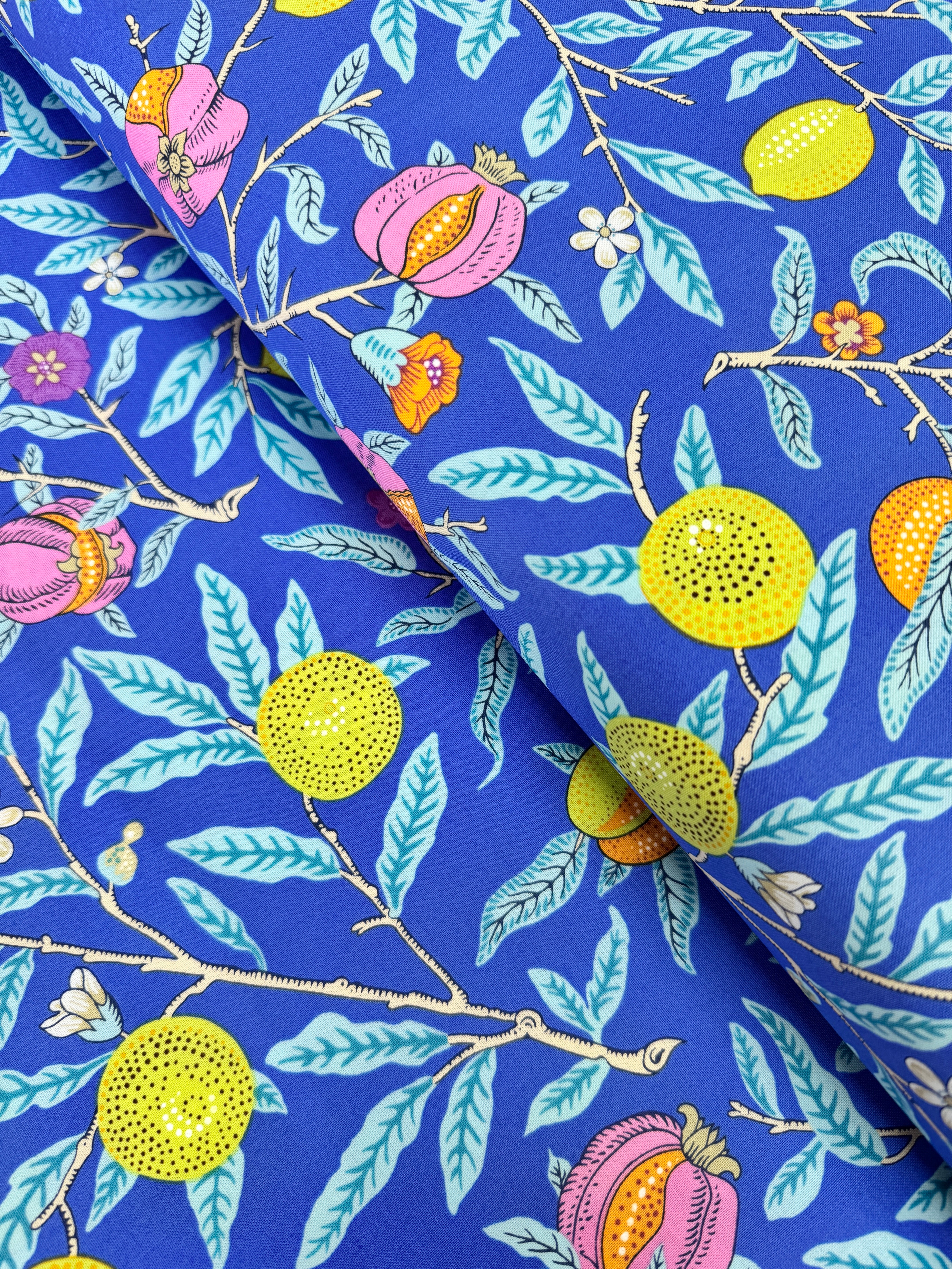 Fruit - Cobalt Yardage