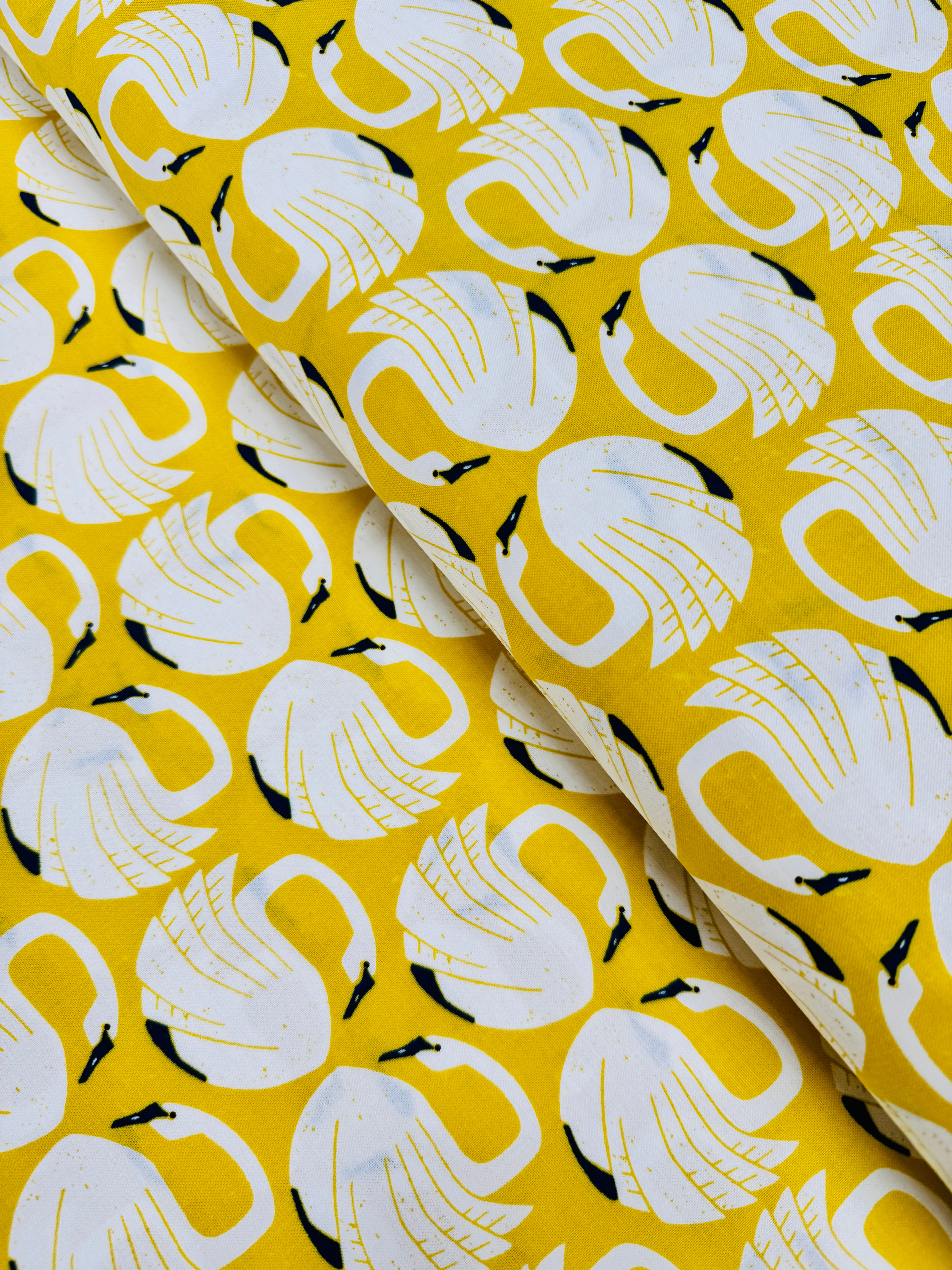 On a Spring Day - Loving Swans - Sundance Yardage