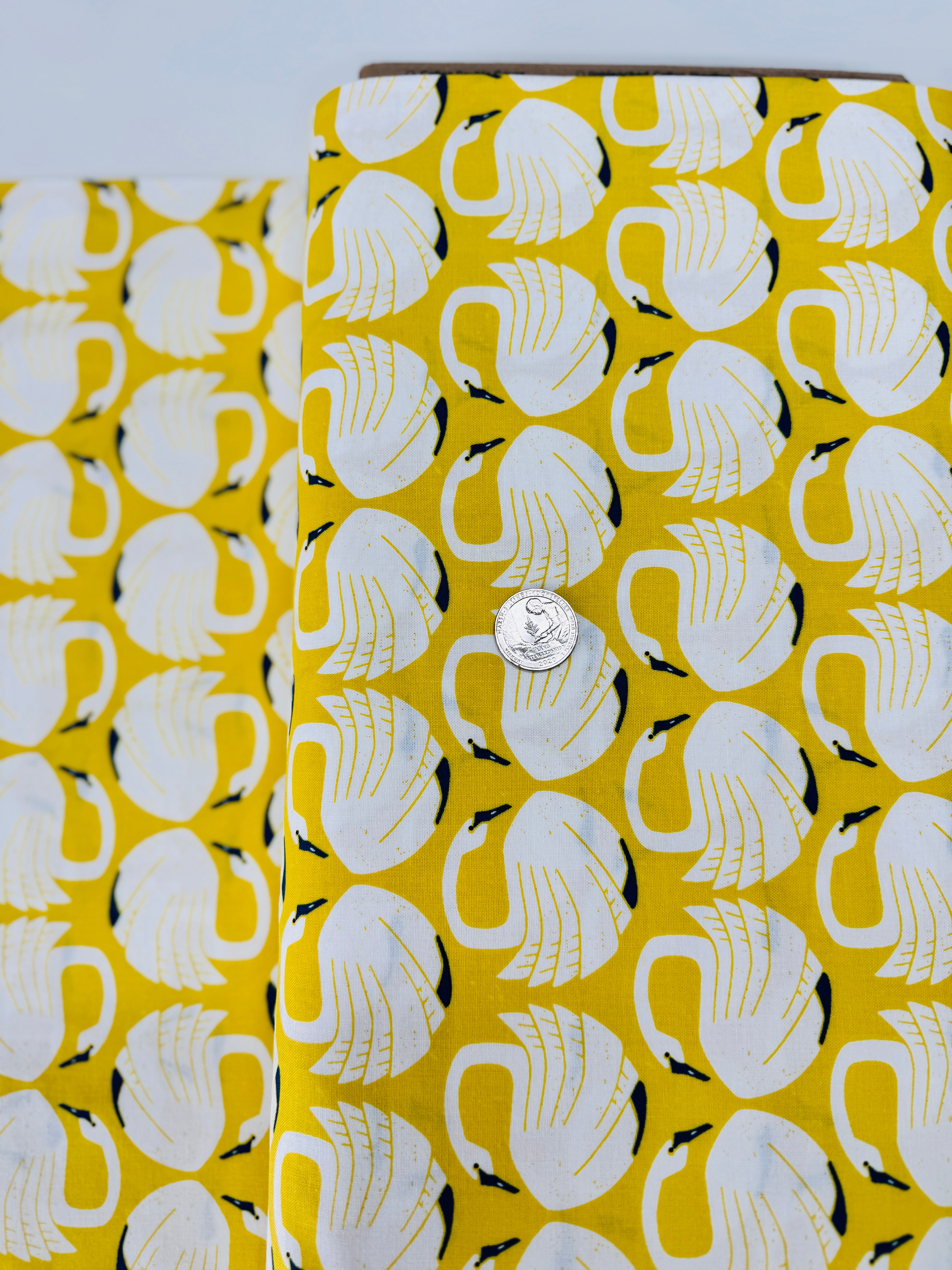 On a Spring Day - Loving Swans - Sundance Yardage