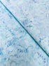 Malam Batiks V - Dahlia - Sky Blue Batik - Remnant