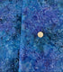 Best of Malam Batiks – Vine Leaf Sapphire Fabric by Jinny Beyer – deep blue hand-dyed batik cotton with leaf pattern.