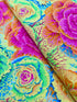 Brassica Yellow Fabric – large-scale yellow floral print by Philip Jacobs for Kaffe Fassett Collective, Free Spirit Fabrics.