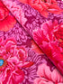 Brocade Peony Hot Fabric – Kaffe Fassett Collective floral print in bold reds and pinks by Philip Jacobs for Free Spirit Fabrics.