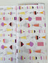 Get The Scoop Sherbet Fabric by Michael Miller – ice cream cotton fabric with cones, sundaes, and popsicles in bright sherbet colors.