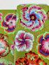 Floating Hibiscus Green fabric by Philip Jacobs – bold green tropical hibiscus floral cotton fabric