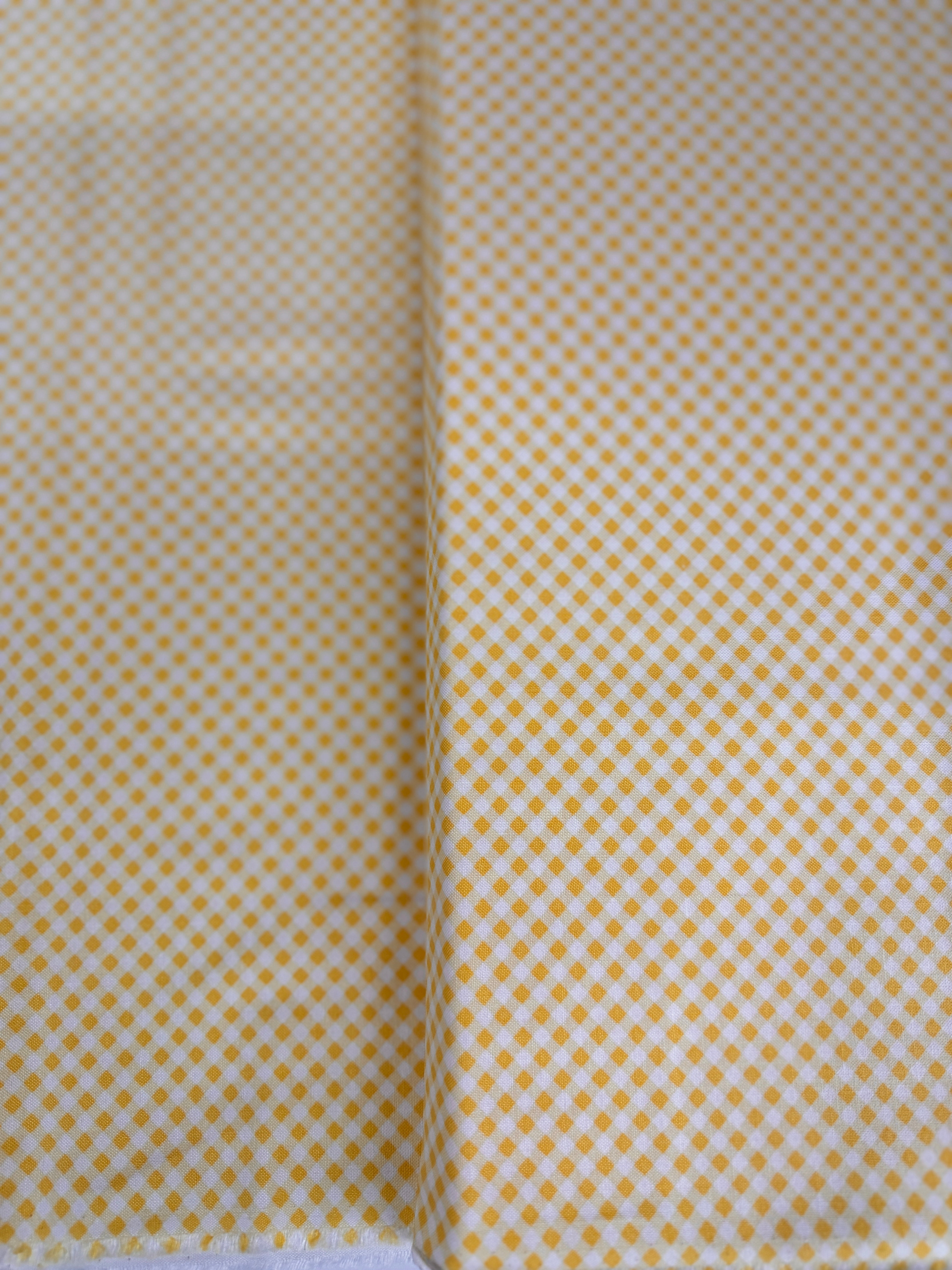 Grace - Gingham Sunbeam Yellow - Remnant
