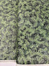 Holiday Flourish-Snow flower - Foliage Spruce Metallic Yardage