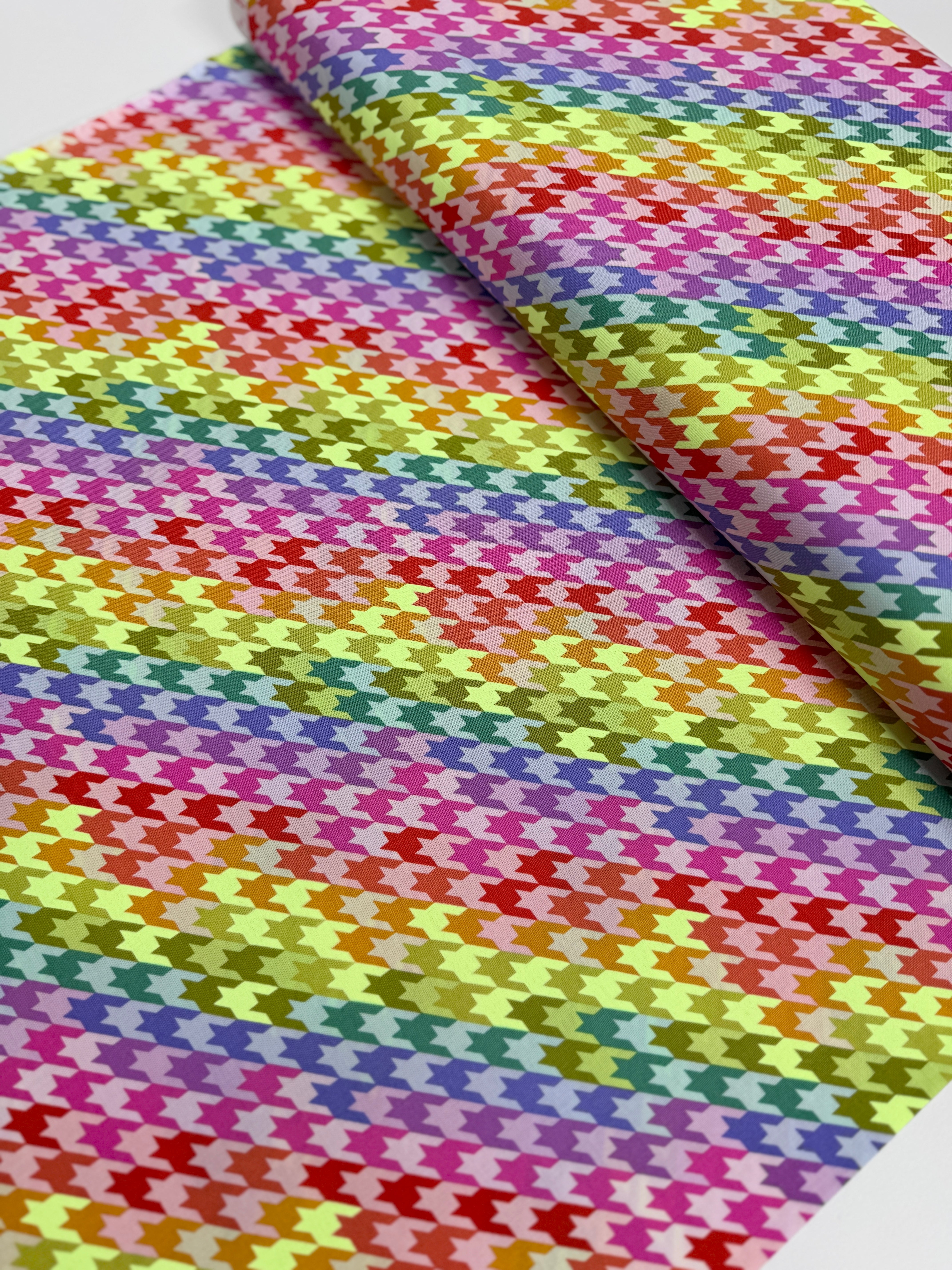 Sweet Tooth Moonbeam fabric by Tula Pink – neon candy print on 100% cotton for Free Spirit Fabrics.