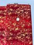 Velvety Vines Red Velvet Metallic Fabric by Flaurie & Finch – Holiday Twinkle red vine print with metallic on cotton.