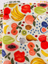 Fruit Stand Cream Canvas Fabric by Rifle Paper Co. – fruit-themed cotton canvas print from the Orchard collection for Cotton + Steel.