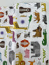 A to Z Animals fabric by Robert Kaufman – alphabet and animals print on 100% cotton for kids and nursery projects.