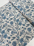 Sacre Bleu Parterre Pearl French Blue fabric by French General – Moda cotton with elegant floral medallions.