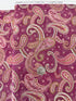 Chelsea Garden Bohemian Flare Paisley Mulberry fabric by Moda – rich paisley floral cotton on mulberry background.