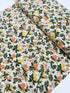 Primavera Citrus Floral Mint fabric by Rifle Paper Co. – 100% cotton with lemons, oranges, and florals on a mint background.