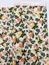 Primavera Citrus Floral Mint fabric by Rifle Paper Co. – 100% cotton with lemons, oranges, and florals on a mint background.