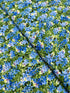Spring Beauty – Packed Blue Bonnets Fabric by Timeless Treasures – 100% cotton wildflower print in blue and green.
