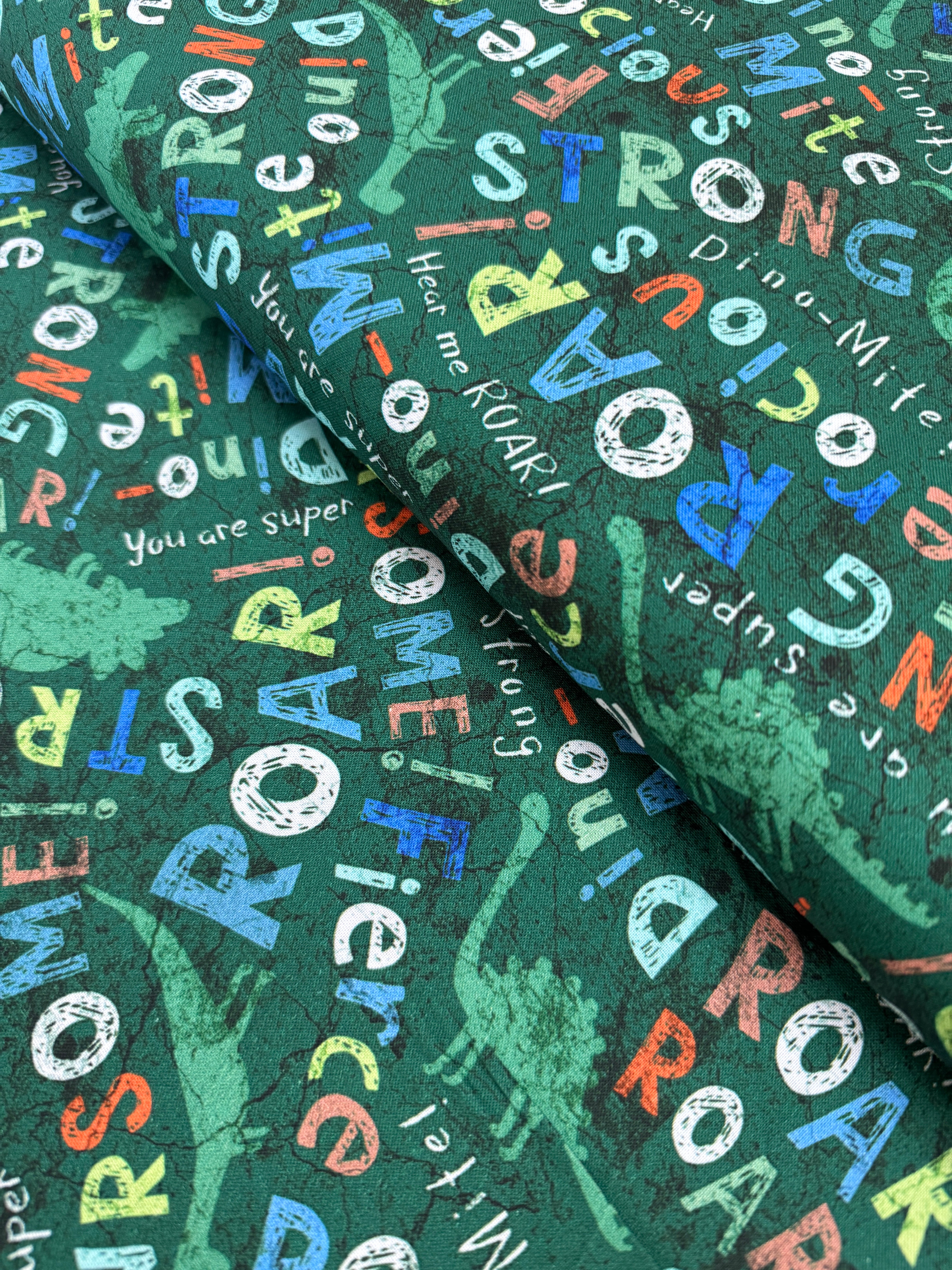 Dino-Mite - Dinosaurs And Words Yardage