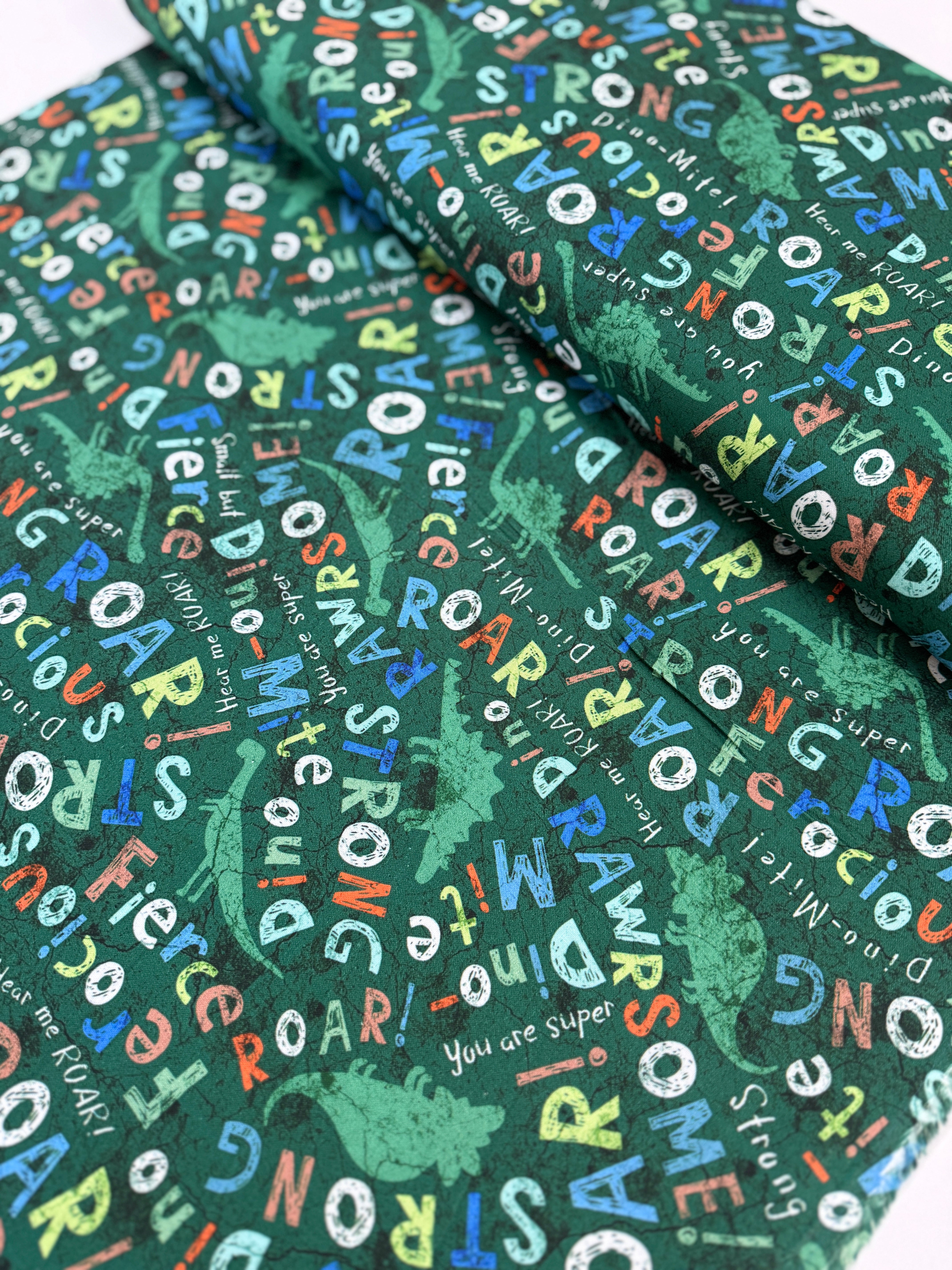 Dino-Mite - Dinosaurs And Words Yardage