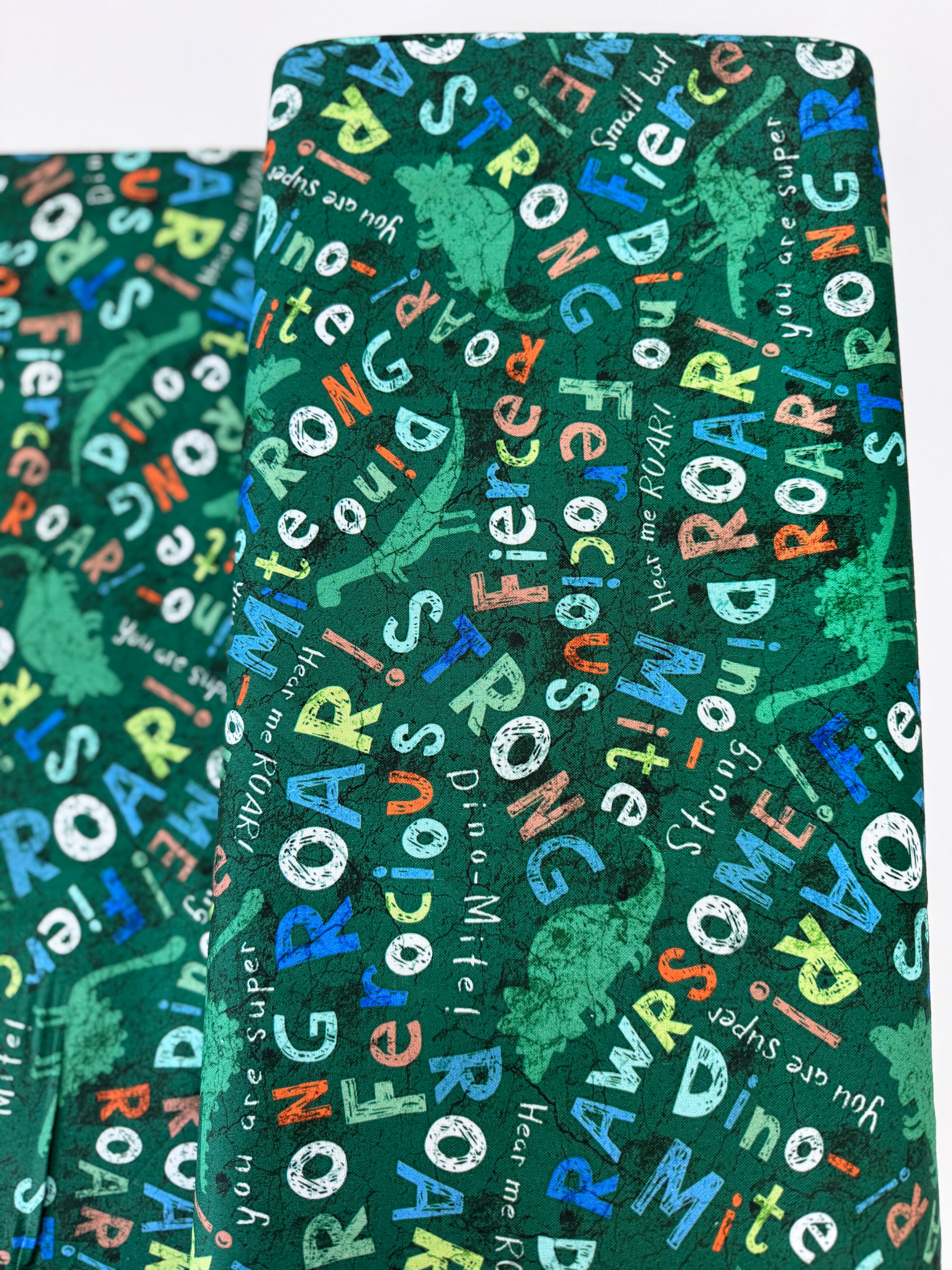 Dino-Mite - Dinosaurs And Words Yardage