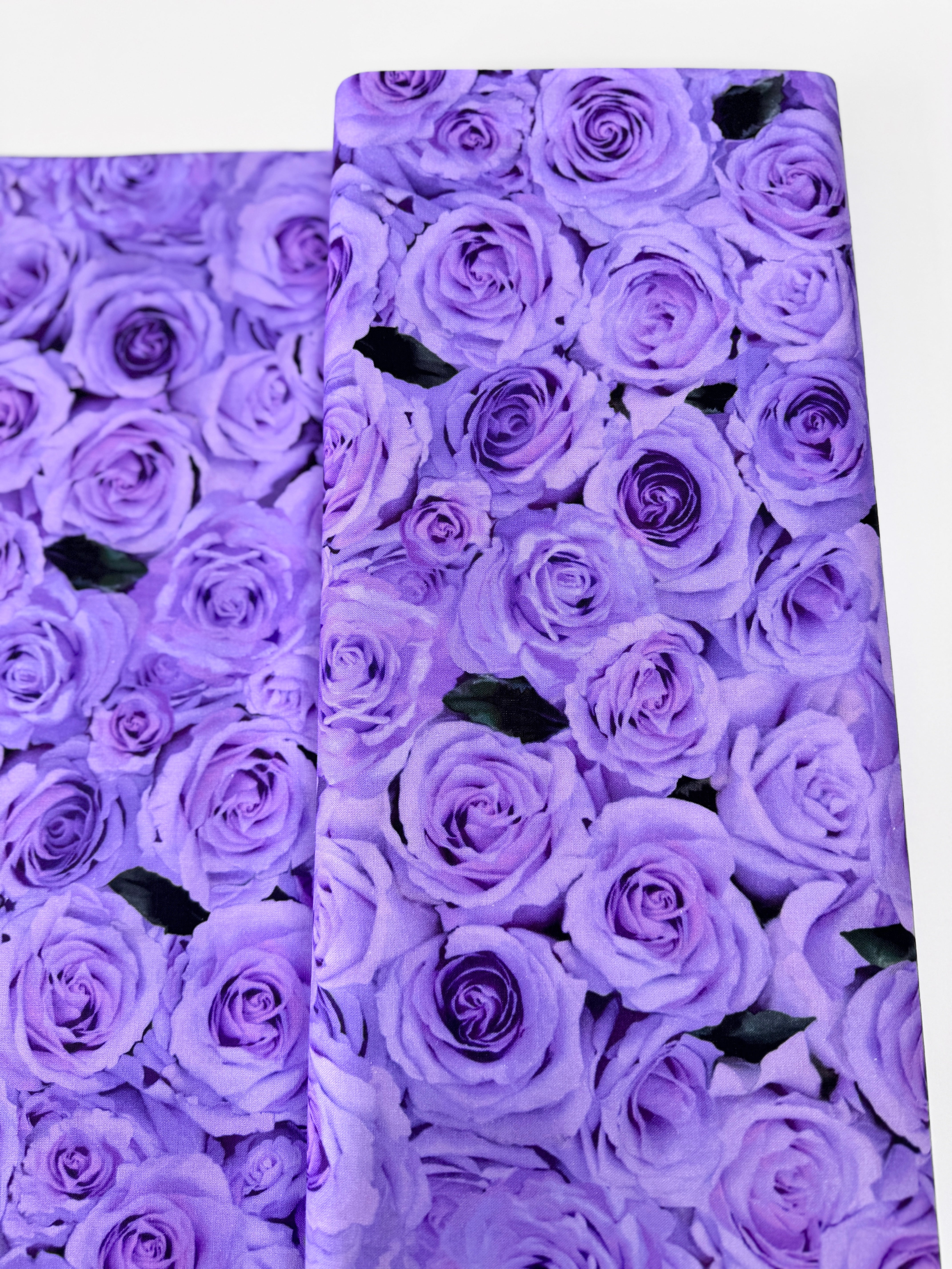 Love Letter - Packed Roses Purple Yardage