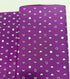 Indah Batiks Moons Purple with Silver Metallic Fabric by Hoffman Fabrics