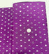 Indah Batiks Moons Purple with Silver Metallic Fabric by Hoffman Fabrics