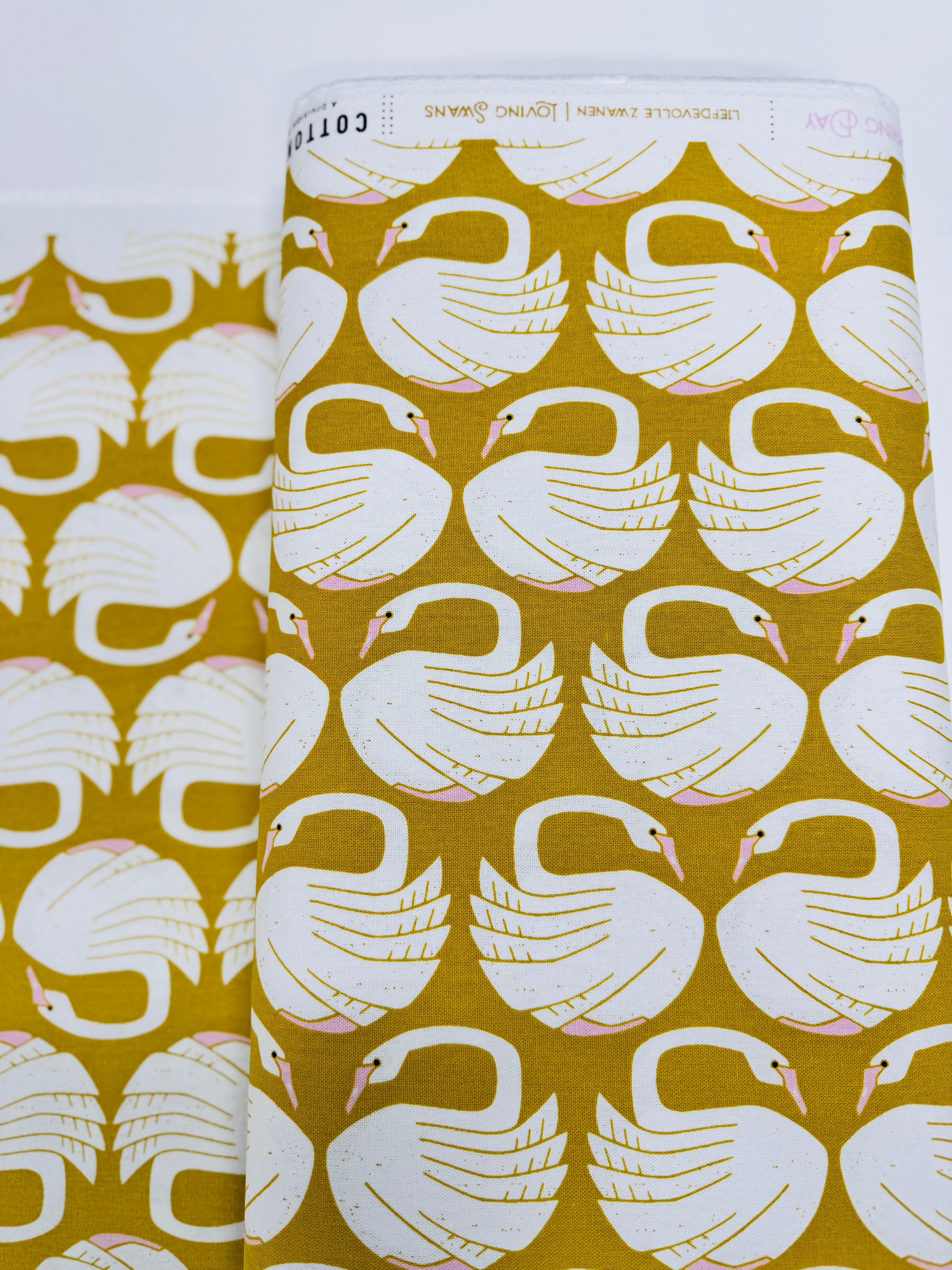 On a Spring Day - Loving Swans - Sundance Canvas Yardage