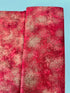 Holiday Blenders Shimmer Red Fabric with Metallic Gold by Timeless Treasures