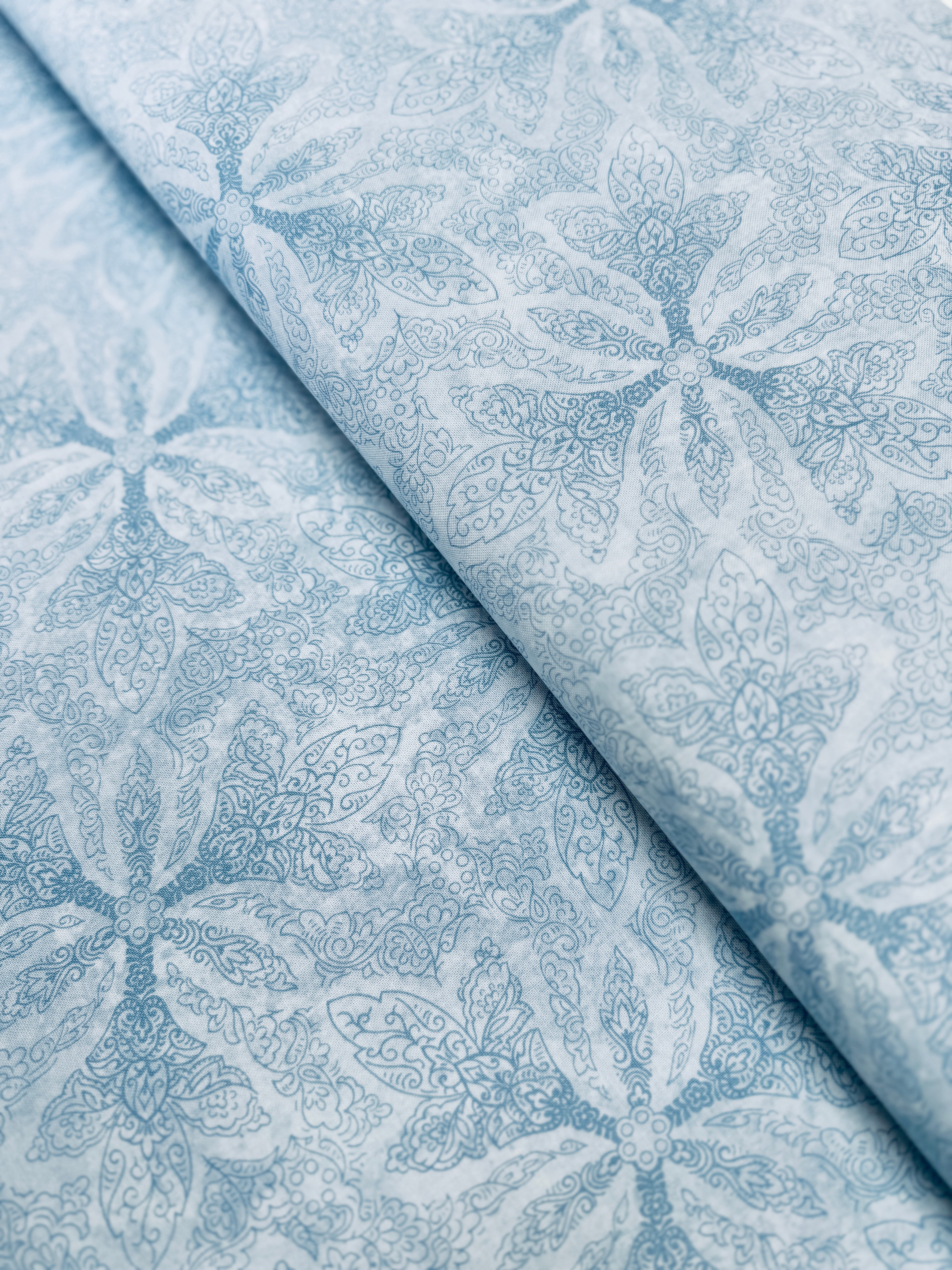 Maison – Fleur Light Blue Floral Fabric by Jinny Beyer for RJR Fabrics