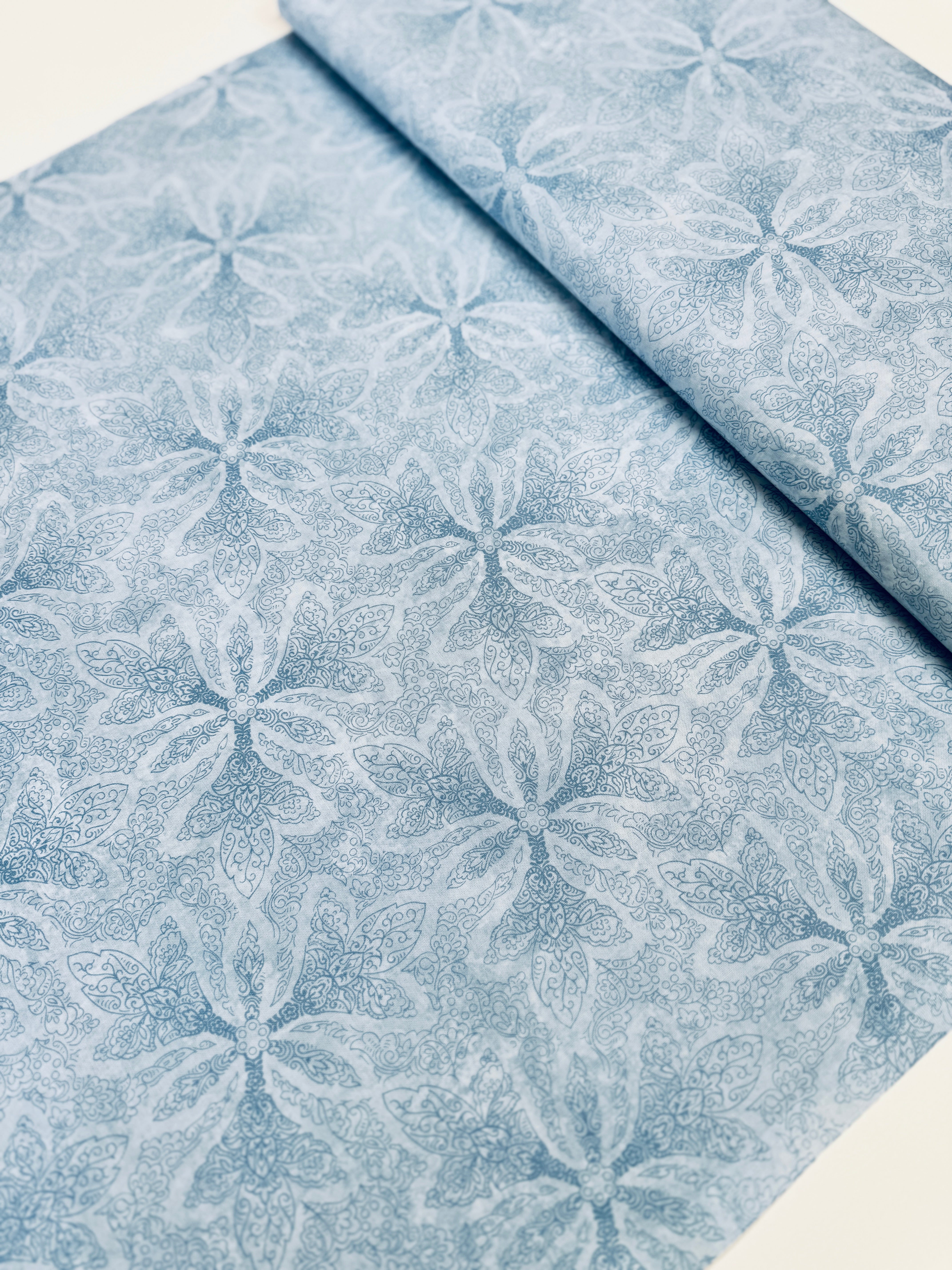 Maison – Fleur Light Blue Floral Fabric by Jinny Beyer for RJR Fabrics