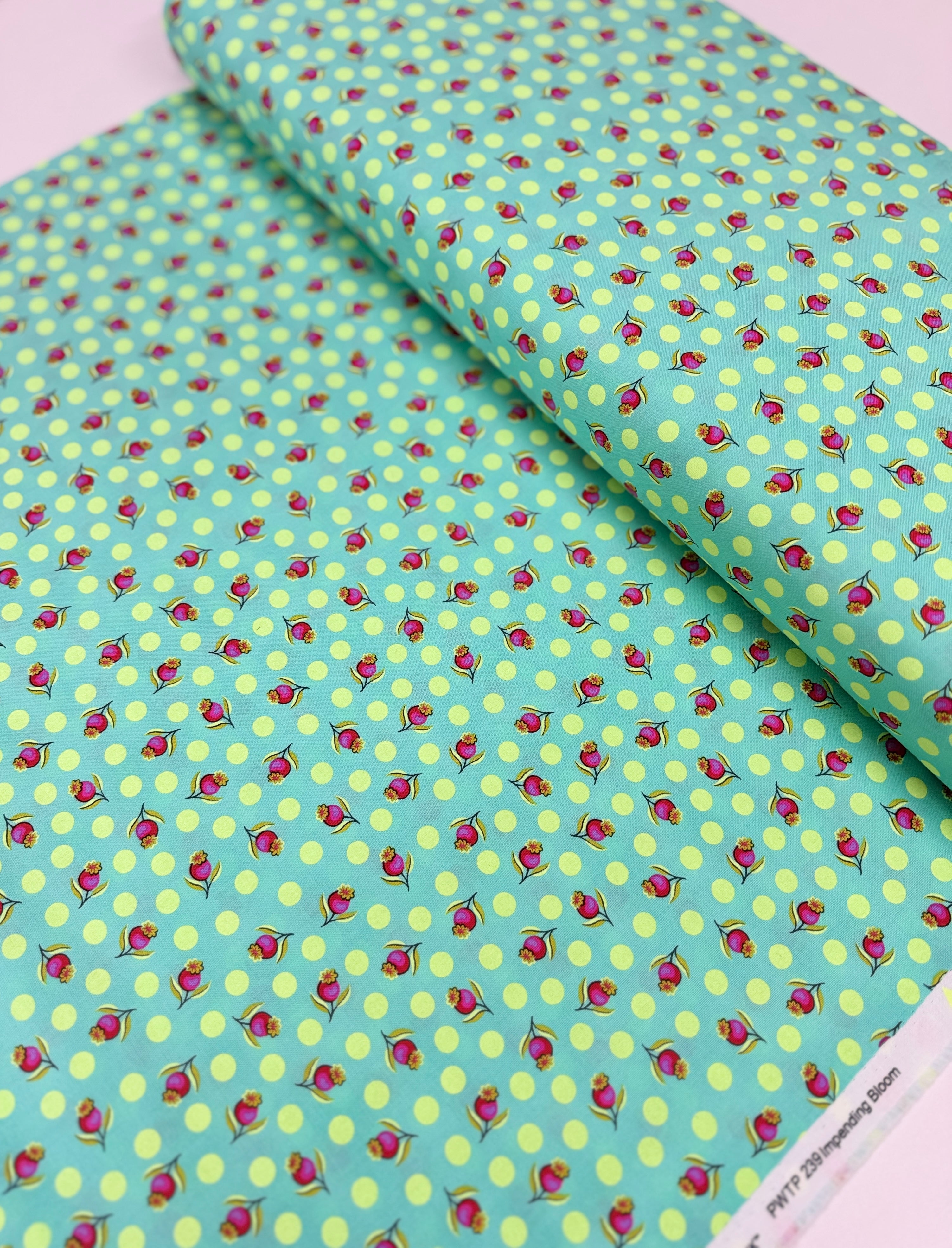 Untamed – Impending Bloom Moonbeam Fabric by Tula Pink for Free Spirit Fabrics