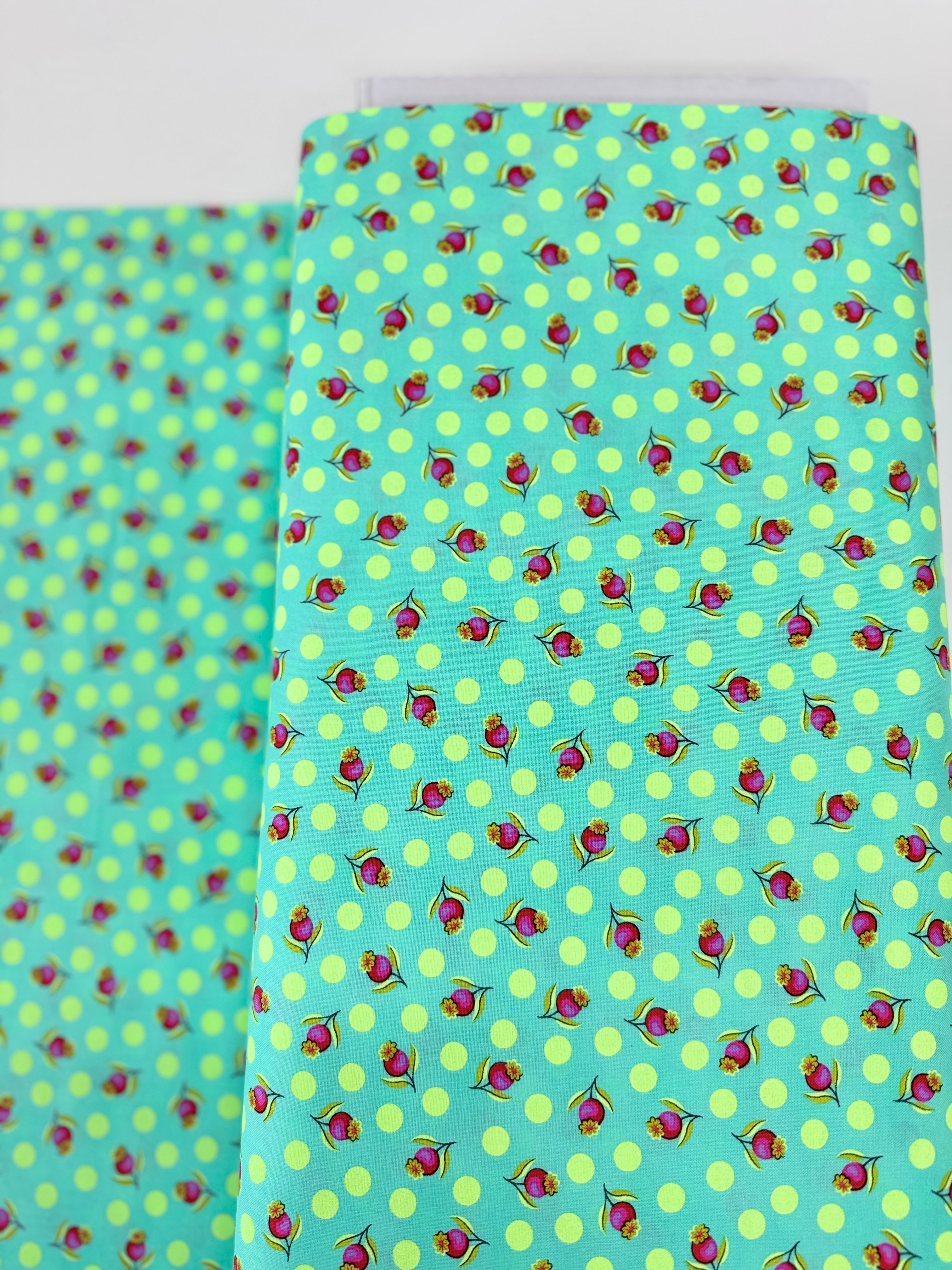 Untamed – Impending Bloom Moonbeam Fabric by Tula Pink for Free Spirit Fabrics