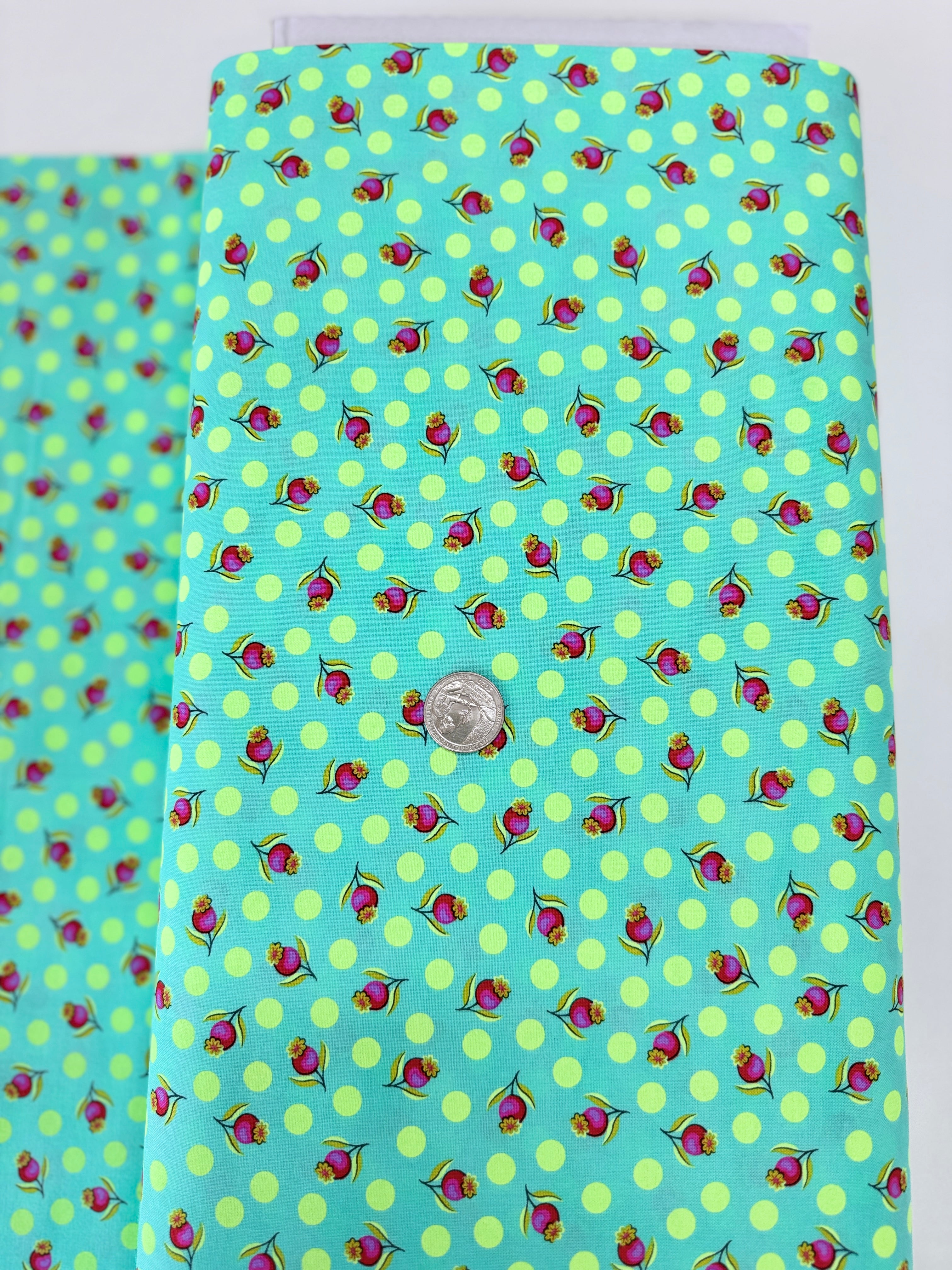 Untamed – Impending Bloom Moonbeam Fabric by Tula Pink for Free Spirit Fabrics