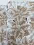 Holiday Flourish Packed Poinsettias Blanc silver metallic cotton fabric by Studio RK for Robert Kaufman – festive poinsettia pattern on white background