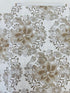 Holiday Flourish Florals Dove cotton fabric by Studio RK for Robert Kaufman – dove-gray with silver metallic floral print, 43–44″
